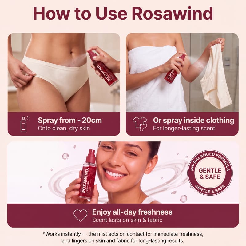 Rosawind | Prebiotic Anti-Odor Intimate Comfort Mist